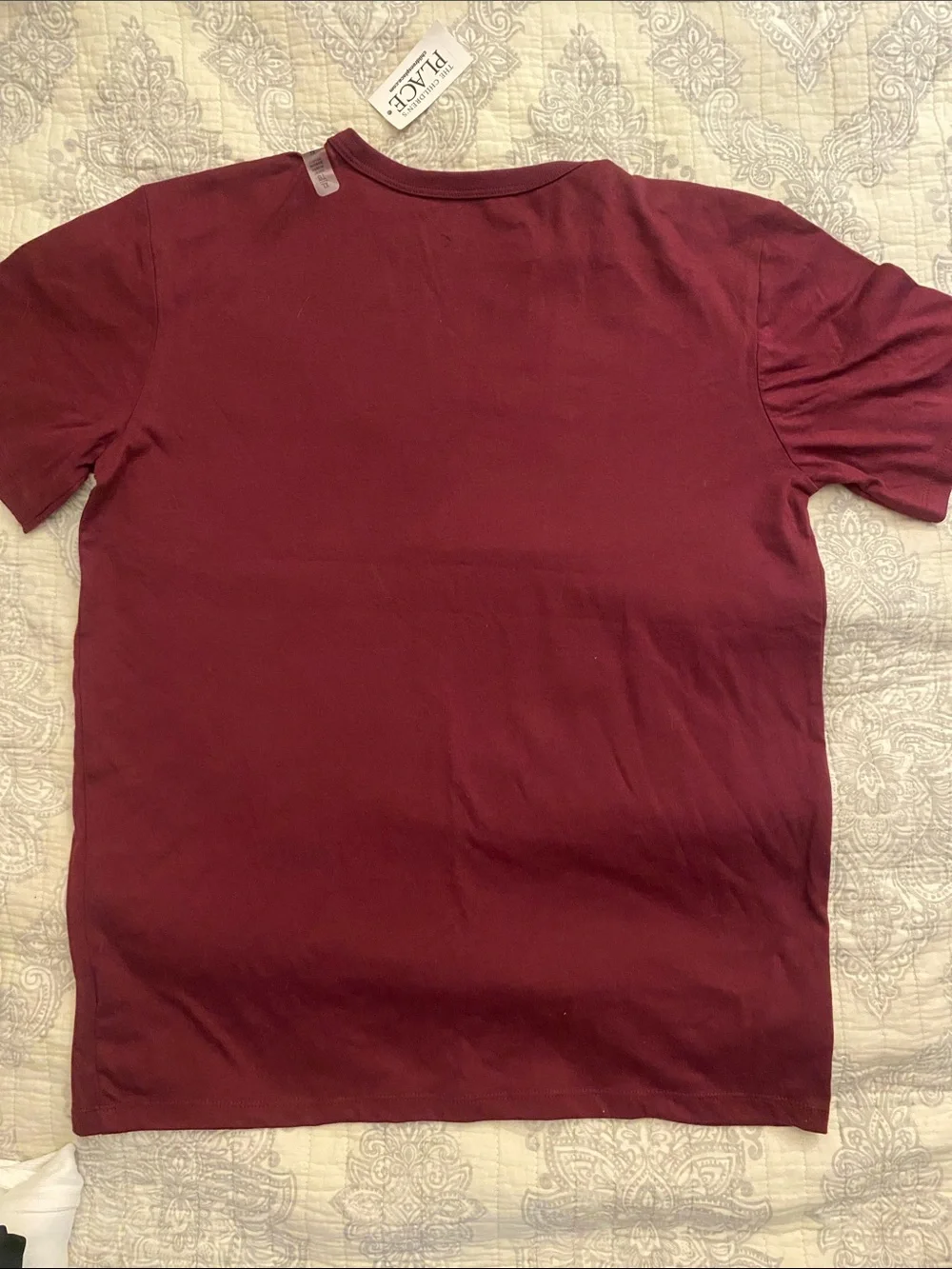 The Children's Place Maroon 'Genius' Graphic Short Sleeve Tee